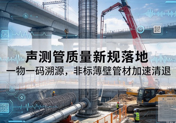 大石桥声测管质量新规落地，一物一码溯源，非标薄壁管材加速清退