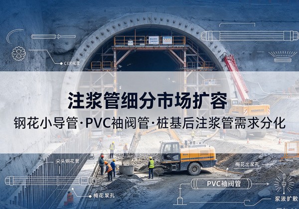 大石桥注浆管细分市场扩容，隧道钢花小导管、PVC 袖阀管、桩基后注浆管需求分化